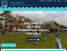 Tablet Screenshot of halstead-school.org.uk